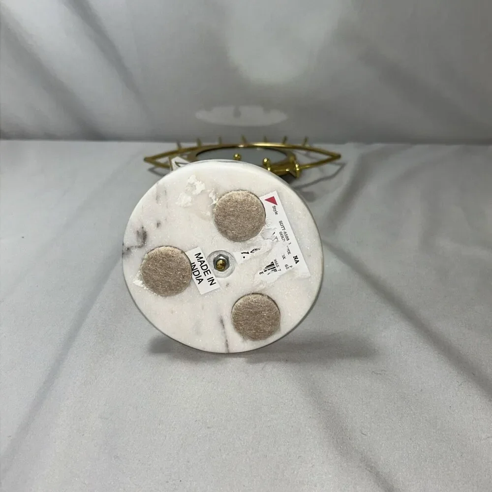 Purva Magic Eye Golden Jewelry Mirror Display New With Tags Marble Base